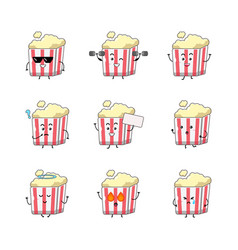 Cute Popcorn Character