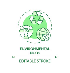 Environmental Ngos Soft Green Concept Icon