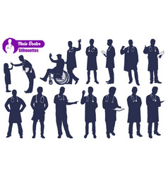 Male Doctors Silhouettes