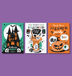 Triplet Scary Halloween Poster Designs