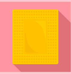 Contraceptive Patch Icon Flat Style