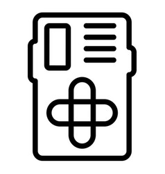 Icon Of A Medical Prescription Pad