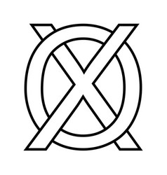 Logo Sign Ox Xo Icon Double Letters Logotype X O