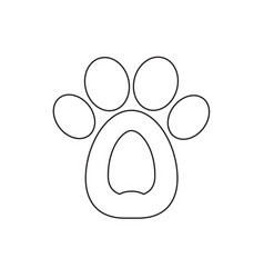 Beast Outline Foot Symbol