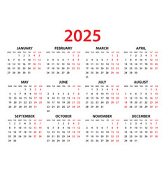 Calendar 2025 Year