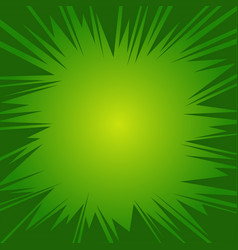 Empty Green Comic Style Zoom Lines Background