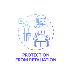 Protection From Retaliation Concept Icon