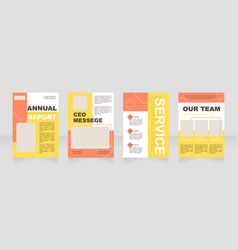 Rad And Orange Blank Brochure Layout Design Tech