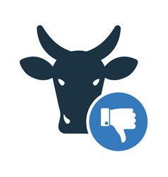 Bad Reputation Cattle Cow Thumb Down Icon