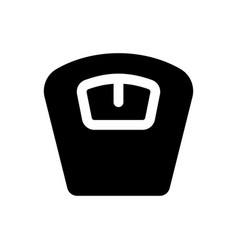 Bathroom Scales Black Glyph Ui Icon