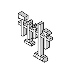 Wall Tool Holder Garage Isometric Icon