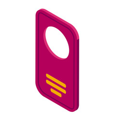 Kid Fashion Bib Icon Isometric Art Clip