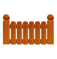 New Wood Fence Icon Cartoon Style