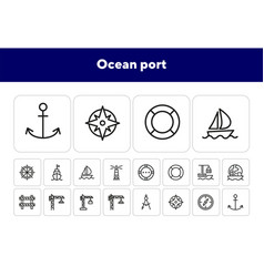 Ocean Port Icons