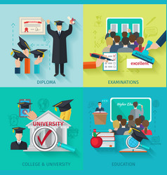 Higher Education Flat Set