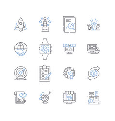 Inventory Management Line Icons Collection