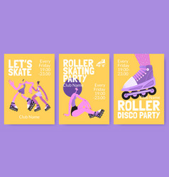 Lets Skate Roller Skating Party Invitation