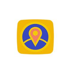 Location Pin Finder App Map Icon Logo Design