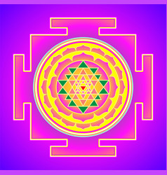 Sri Yantra Or Chakra Form Mystical