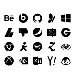 20 Social Media Icon Pack Including Xbox