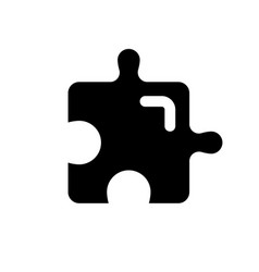 Puzzle Piece Black Glyph Ui Icon