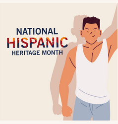 National Hispanic Heritage Month With Latin Man