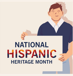 National Hispanic Heritage Month Latin Man Cartoon