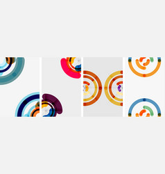 Set Of Colorful Circle Backgrounds