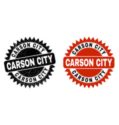 Carson City Black Rosette Stamp Seal