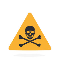 Danger Symbol With Skull And Crossbones