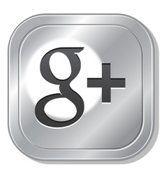 Google Plus Metal Button