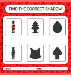 Find The Correct Shadows Game With Nutcracker