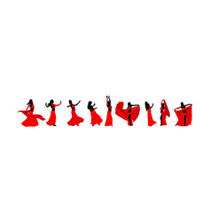 Belly Dancer Woman Coquette Silhouette