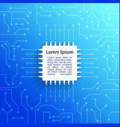 Circuit Board Blue Background