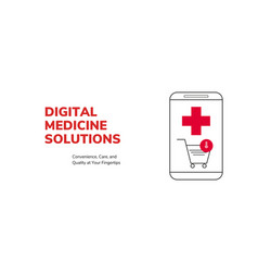 Digital Medicine Solutions Stylish Banner