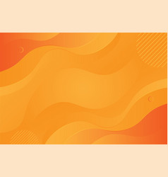 Abstract Orange Background With Wave Shapes