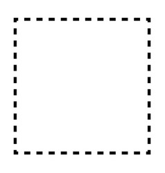 Square Shape Dashed Icon Symbol For Creative