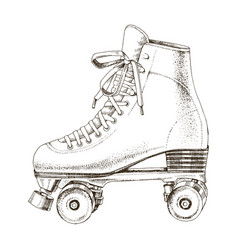 Vintage Retro Quad Roller Skate