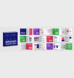 Brand Guidelines Template Multicolored Logo