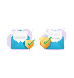 Mail Email Safety Data Shield Icon 3d