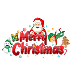 Merry Christmas Sign Icon Cartoon