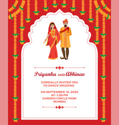 Hindu Wedding Invitation Card Design Template