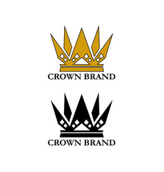 Yk logo monogram emblem style with crown shape Vector Image