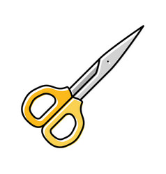 Scissors Embroidery Hobby Color Icon