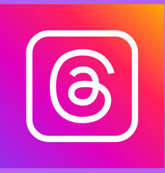 Social Media App Threads Logo In