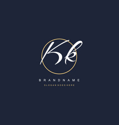 Initial Letter Kk Logo Monogram Feminine Style