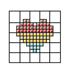 Cross Stitch Pattern Embroidery Hobby Color Icon