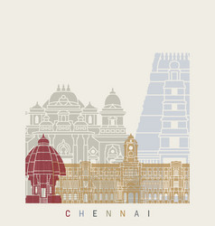 Chennai Skyline Poster