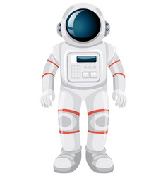 Isolated Astronaut Cartoon On White Background