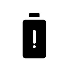 Low Battery Level Black Glyph Ui Icon